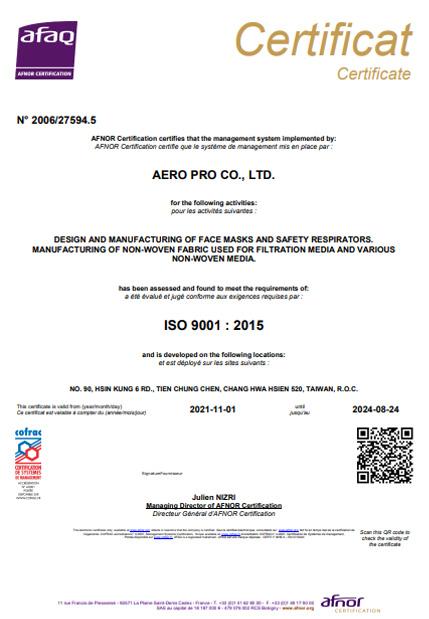 ISO 9001 Certificate